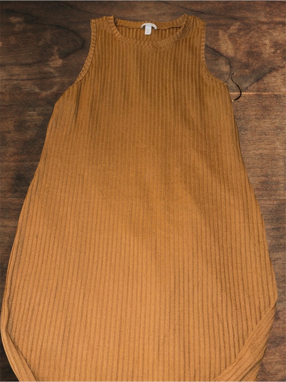 Nine West Tan Ribbed Dress